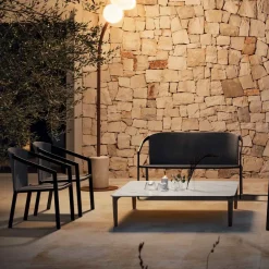 Viadurini in the Garden Gartensofas-2-Sitzer Outdoor-Sofa mit Aluminiumstruktur Made in Italy - Zaika