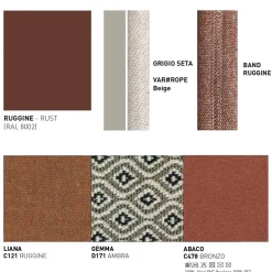 Varaschin Gartensofas-3-Sitzer Outdoor-Sofa mit Kissen Made in Italy - Emmacross von