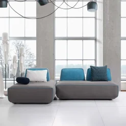 Viadurini Living Moderne Sofas-4-Sitzer Stoffsofa mit beweglichen Rückenlehnen Made in Italy - Ardenne