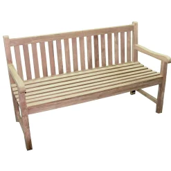 Viadurini in the Garden Gartenbänke-3-Sitzer-Gartenbank aus Teakholz - Shelter