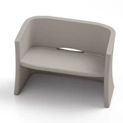 Viadurini in the Garden Gartensofas-2-Sitzer-Gartensofa aus farbigem Polyethylen Made in Italy - Gomez