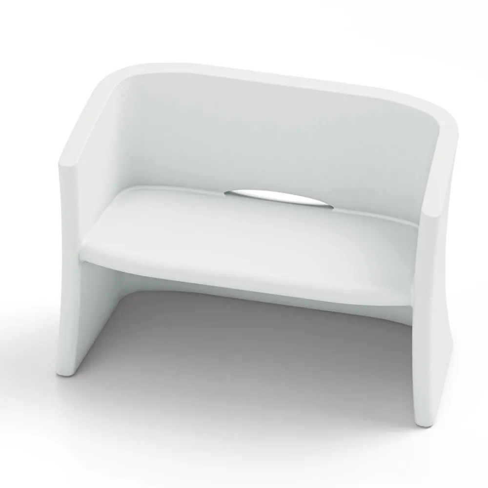 Viadurini in the Garden Gartensofas-2-Sitzer-Gartensofa aus farbigem Polyethylen Made in Italy - Gomez