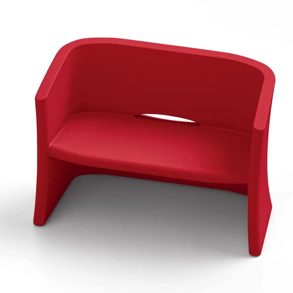 Viadurini in the Garden Gartensofas-2-Sitzer-Gartensofa aus farbigem Polyethylen Made in Italy - Gomez