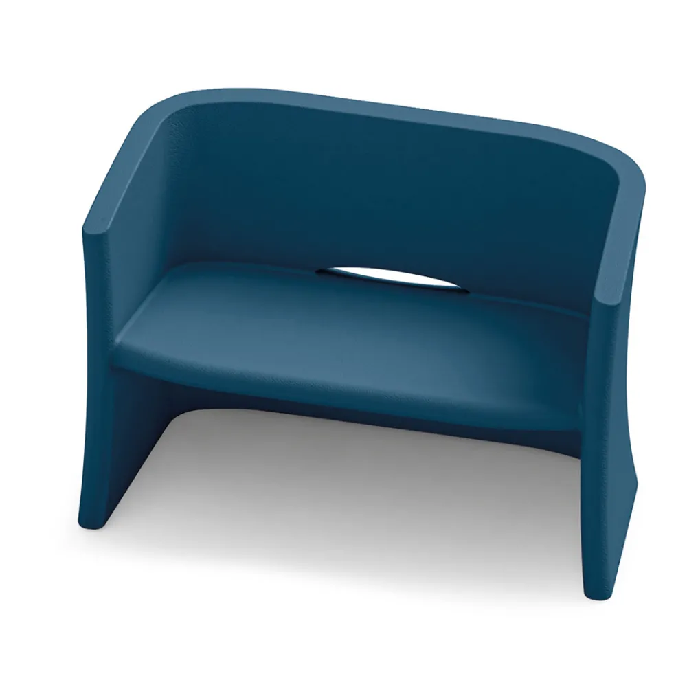 Viadurini in the Garden Gartensofas-2-Sitzer-Gartensofa aus farbigem Polyethylen Made in Italy - Gomez