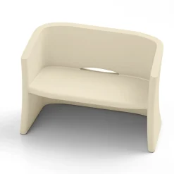 Viadurini in the Garden Gartensofas-2-Sitzer-Gartensofa aus farbigem Polyethylen Made in Italy - Gomez