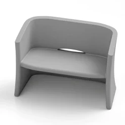 Viadurini in the Garden Gartensofas-2-Sitzer-Gartensofa aus farbigem Polyethylen Made in Italy - Gomez