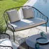 Viadurini in the Garden Gartensofas-2-Sitzer-Gartensofa aus Metall und Kissen Made in Italy - Fontana