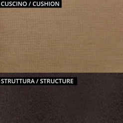 Viadurini in the Garden Gartensofas-2-Sitzer-Gartensofa aus Metall und Kissen Made in Italy - Fontana