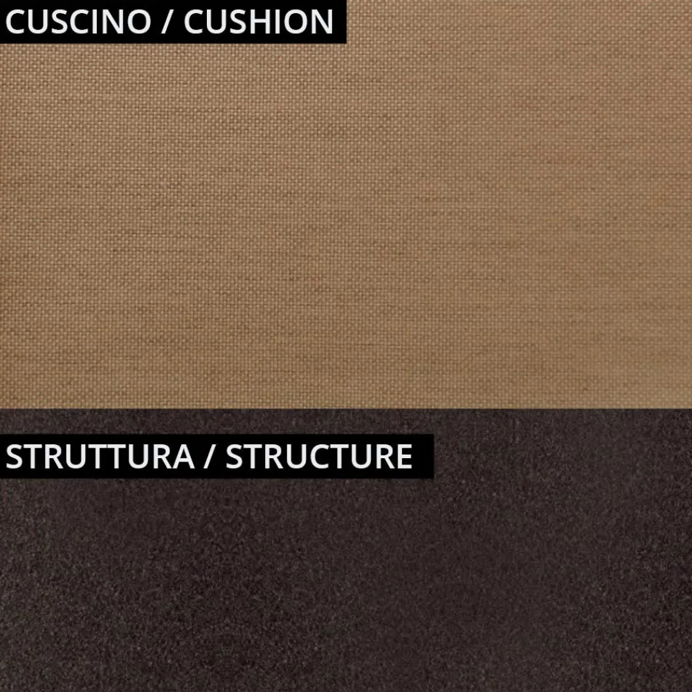 Viadurini in the Garden Gartensofas-2-Sitzer-Gartensofa aus Metall und Kissen Made in Italy - Fontana