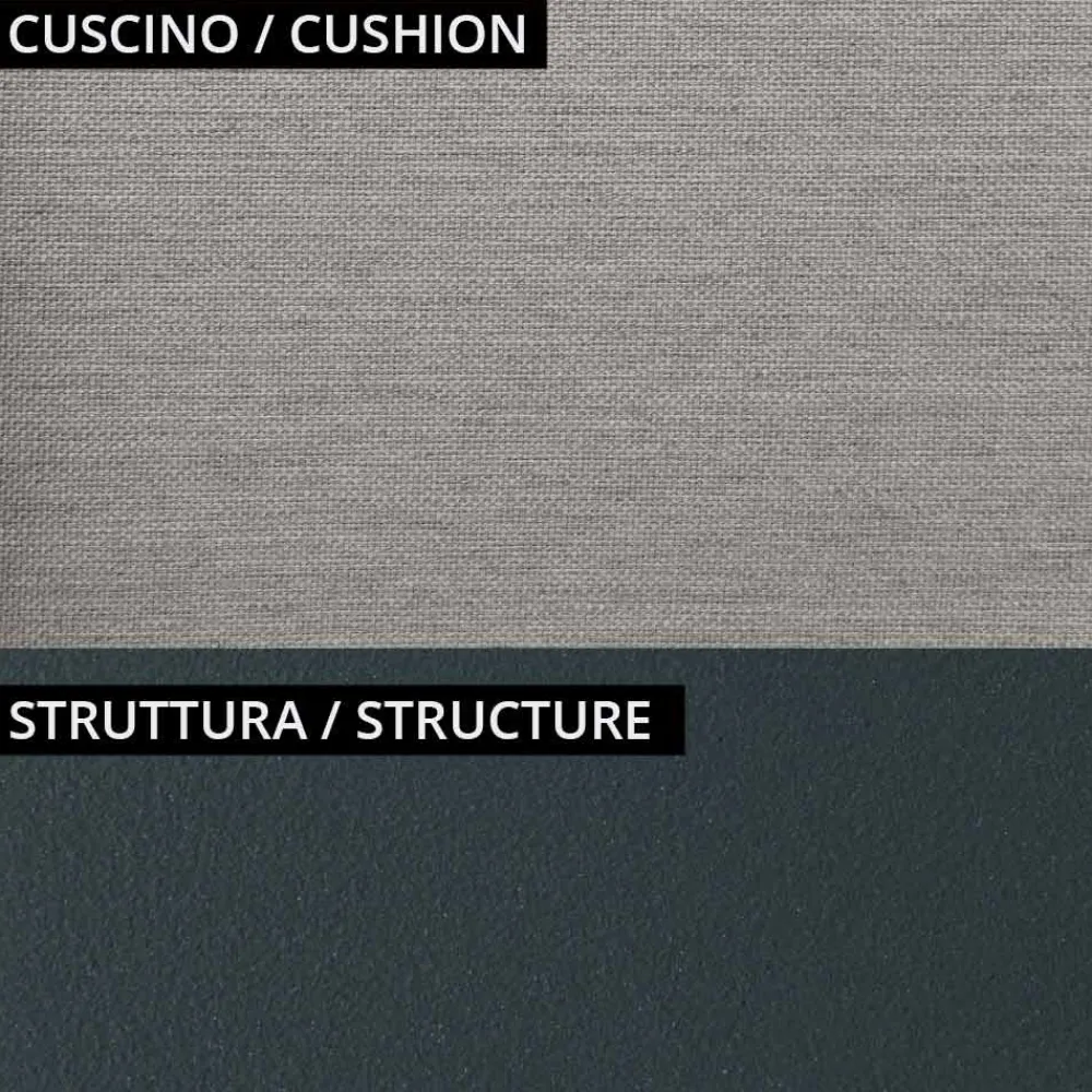 Viadurini in the Garden Gartensofas-2-Sitzer-Gartensofa aus Metall und Kissen Made in Italy - Fontana