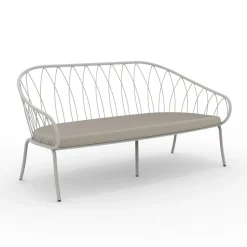 Viadurini in the Garden Gartensofas-2-Sitzer-Gartensofa aus Metall und Kissen Made in Italy - Fontana