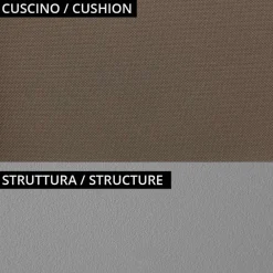 Viadurini in the Garden Gartensofas-2-Sitzer-Gartensofa aus Metall und Kissen Made in Italy - Fontana