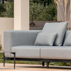 Viadurini in the Garden Gartensofas-3-Sitzer-Outdoor-Sofa aus Aluminium und hochwertigem Stoff - Filomena