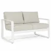 Viadurini in the Garden Gartensofas-2-Sitzer-Outdoor-Sofa aus Aluminium mit Stoffkissen - Mirea
