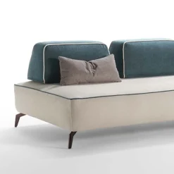 Viadurini Living Moderne Sofas-3-Sitzer-Sofa aus abnehmbarem Stoff Made in Italy - Mykonos