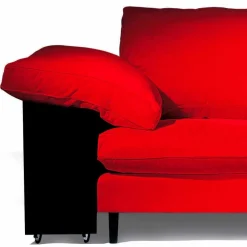 Viadurini Italian Sofas Moderne Sofas-2-Sitzer-Sofa aus Baumwolle mit Seitenwürfeln aus Mdf Made in Italy - Damaskus