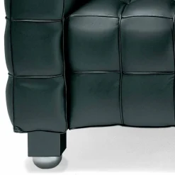 Viadurini Italian Sofas Moderne Sofas-3-Sitzer-Sofa aus hochwertigem Made in Italy Leder mit Steppeffekt - Vesuv