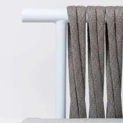 Viadurini in the Garden Gartensofas-2-Sitzer-Sofa aus Teakholz, Seilgeflecht und Kissen - Bellatrix