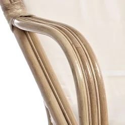 Viadurini in the Garden Gartensofas-2-Sitzer-Sofa für den Garten in weißen Rattan-Kissen - Maurizia