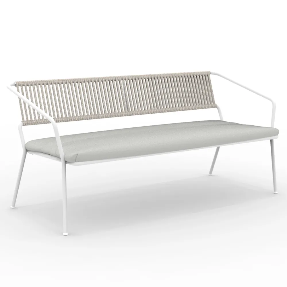 Viadurini in the Garden Gartensofas-2-Sitzer-Sofa für den Garten mit Kissen inklusive Made in Italy - Prato