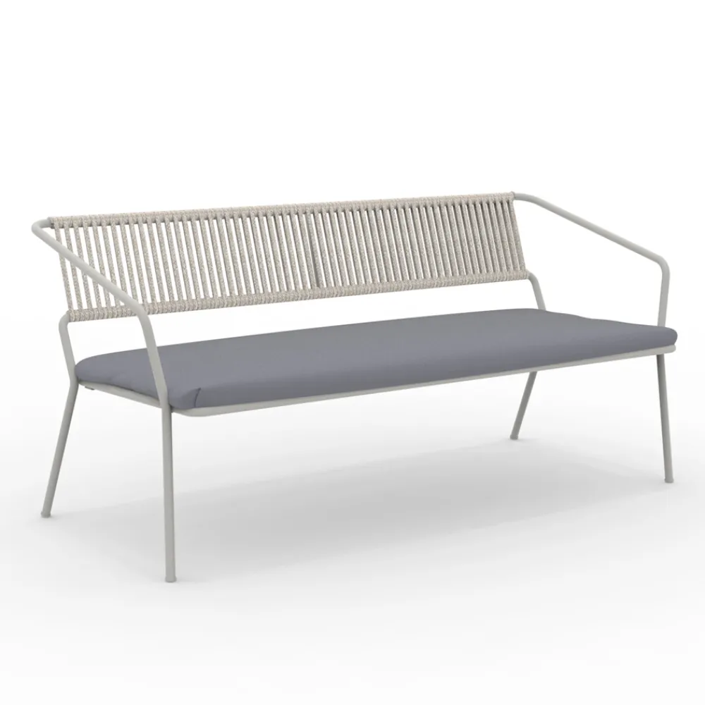 Viadurini in the Garden Gartensofas-2-Sitzer-Sofa für den Garten mit Kissen inklusive Made in Italy - Prato