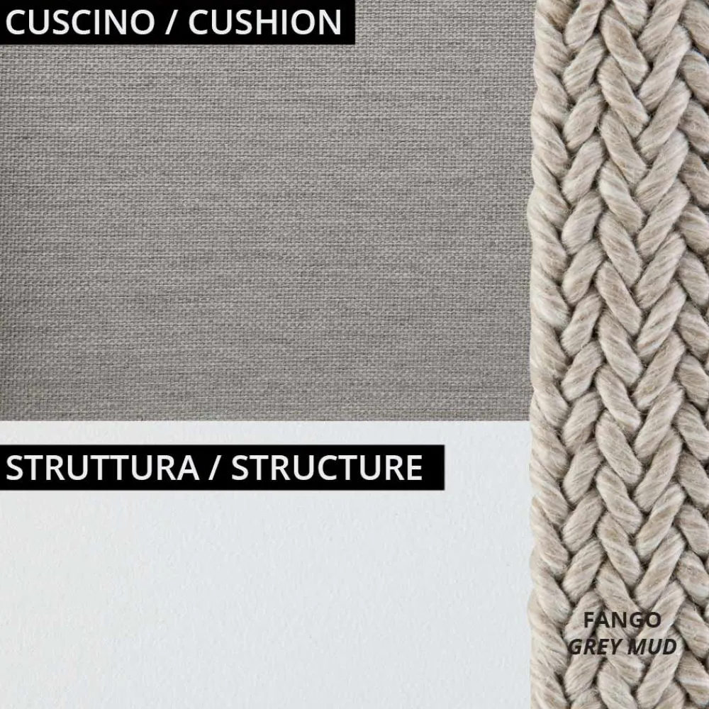 Viadurini in the Garden Gartensofas-2-Sitzer-Sofa für den Garten mit Kissen inklusive Made in Italy - Prato