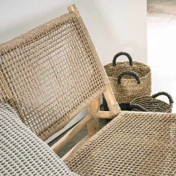 Viadurini in the Garden Gartensofas-2-Sitzer-Sofa im Freien aus Teakholz und Kunstfaser - Tecno