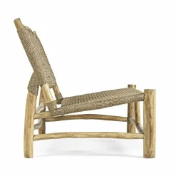 Viadurini in the Garden Gartensofas-2-Sitzer-Sofa im Freien aus Teakholz und Kunstfaser - Tecno