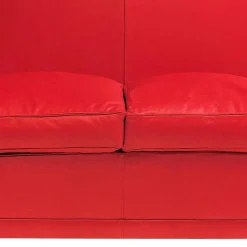 Viadurini Italian Sofas Moderne Sofas-2-Sitzer-Sofa mit Lederbezug und lackierten Füßen Made in Italy - Pegolo