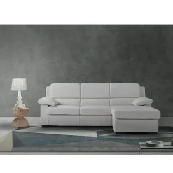 Viadurini Living Moderne Sofas-3-Sitzer-Sofa mit umkehrbarem Hocker aus Stoff Made in Italy - Budapest