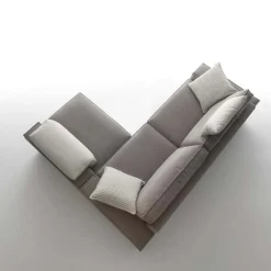 Viadurini Living Moderne Sofas-3-Sitzer-Sofa mit umkehrbarem Halbinsel-Sessel Made in Italy - Elsass