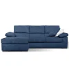 Viadurini Living Moderne Sofas-3-Sitzer-Sofa mit umkehrbarem Pouf aus Stoff Made in Italy - Abudhabi
