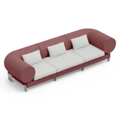 Viadurini Living Moderne Sofas-3-Sitzer-Wohnzimmersofa aus Polyethylen in verschiedenen Farben - Orbis