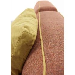 Viadurini Living Moderne Sofas-2-Sitzer-Wohnzimmersofa aus grauem Stoff mit Made in Italy-Bordüre - Ardenne