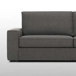 Viadurini Living Moderne Sofas-3-Sitzer-Wohnzimmersofa aus anthrazitfarbenem Stoff Made in Italy - Normandie