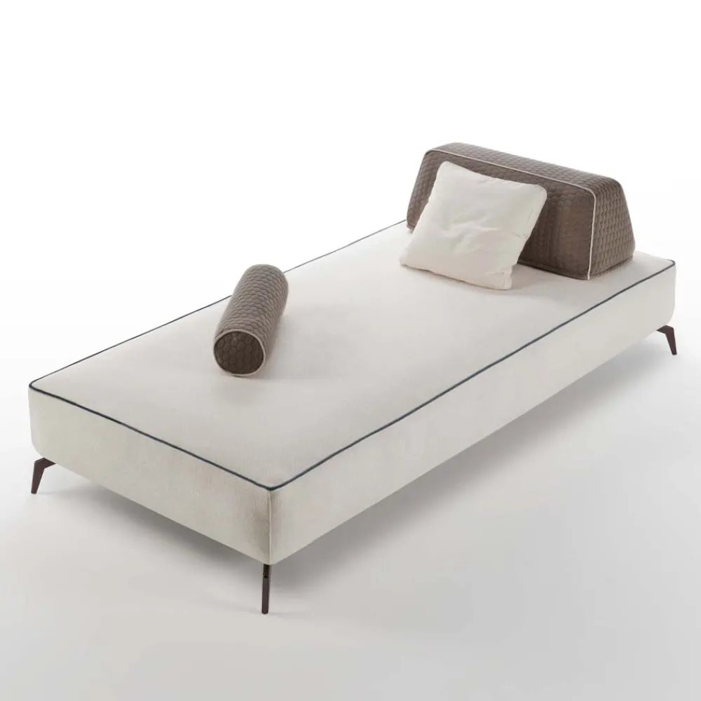 Viadurini Living Moderne Sofas-3-Sitzer-Wohnzimmersofa aus abnehmbarem weißem Stoff Made in Italy - Mykonos