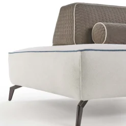 Viadurini Living Moderne Sofas-3-Sitzer-Wohnzimmersofa aus abnehmbarem weißem Stoff Made in Italy - Mykonos