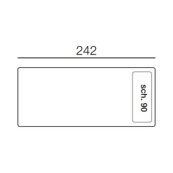 Viadurini Living Moderne Sofas-3-Sitzer-Wohnzimmersofa aus abnehmbarem weißem Stoff Made in Italy - Mykonos