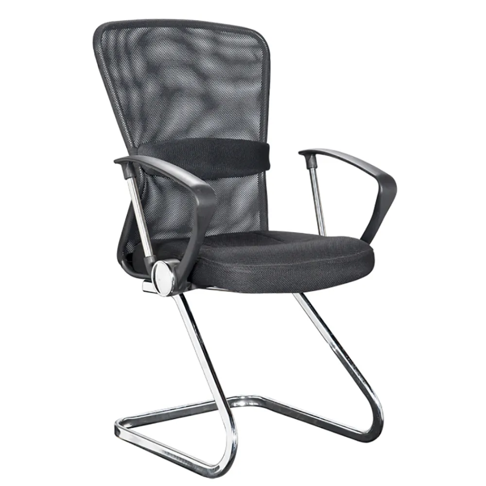 Viadurini Living Bürosessel-Sled Bürostuhl Armlehnen aus Stahl und Netzgewebe 2 Stück - Bicebeo