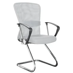 Viadurini Living Bürosessel-Sled Bürostuhl Armlehnen aus Stahl und Netzgewebe 2 Stück - Bicebeo