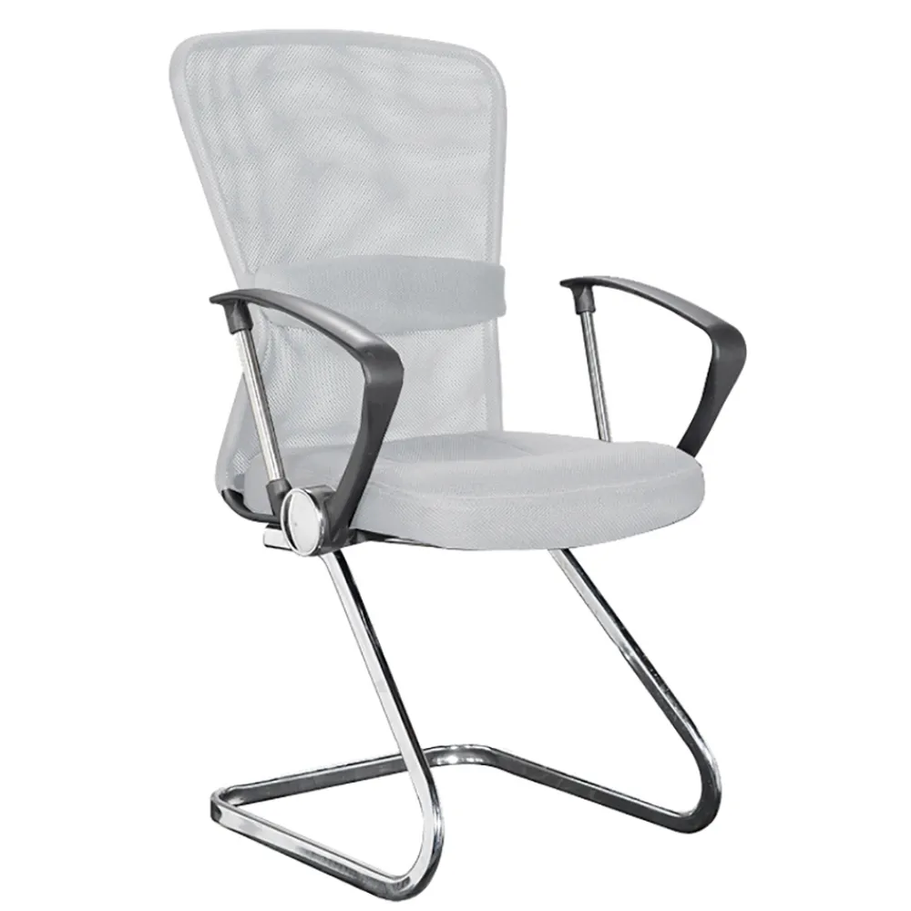 Viadurini Living Bürosessel-Sled Bürostuhl Armlehnen aus Stahl und Netzgewebe 2 Stück - Bicebeo