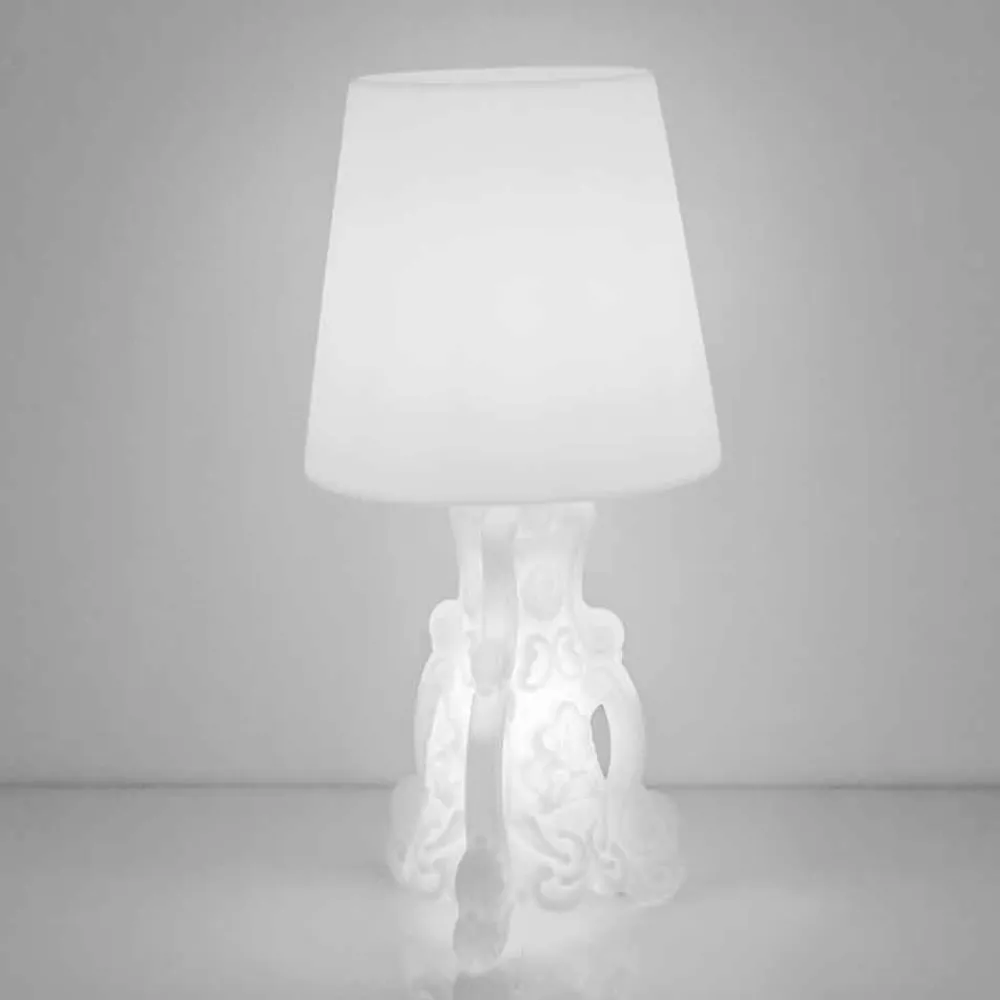 SLIDE Shabby Chic Tischlampen-Lady of Love Design helle Tischleuchte aus Italien