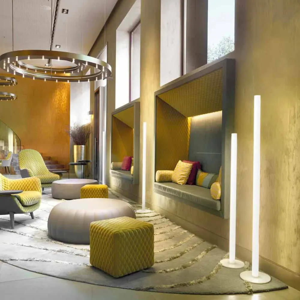 SLIDE Designer Stehlampen-Slim Flux Stehleuchte aus Methacrylat, hergestellt in Italien