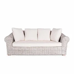 Viadurini in the Garden Gartensofas-Sofa für drinnen oder drinnen draußen 3 Plätze in Rattan Homemotion - Francioso