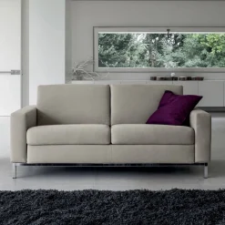 Viadurini Living Moderne Schlafsofas-Sofa mit Bettöffnung aus Metall und Polyurethan Made in Italy - Folle