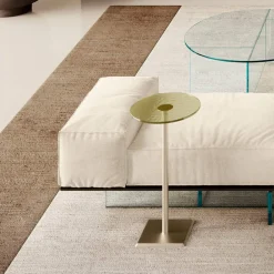 Viadurini Living Moderne Sofas-Sofa mit extraklarem Glassockel und Stoffsitz, hergestellt in Italien – Rory