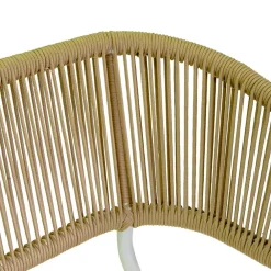 Viadurini in the Garden Gartensofas-Sofa mit Sesseln und Couchtisch aus weißem Aluminium für den Garten - Tenda