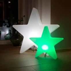 Viadurini Lighting Design Beleuchtung|Designer Stehlampen-Solar- oder LED-Tischlampe, Star Design aus Polyethylen - Ringostar