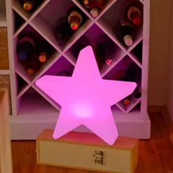 Viadurini Lighting Design Beleuchtung|Designer Stehlampen-Solar- oder LED-Tischlampe, Star Design aus Polyethylen - Ringostar