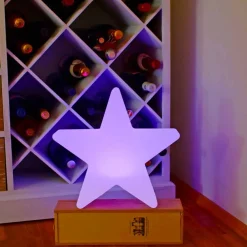 Viadurini Lighting Design Beleuchtung|Designer Stehlampen-Solar- oder LED-Tischlampe, Star Design aus Polyethylen - Ringostar